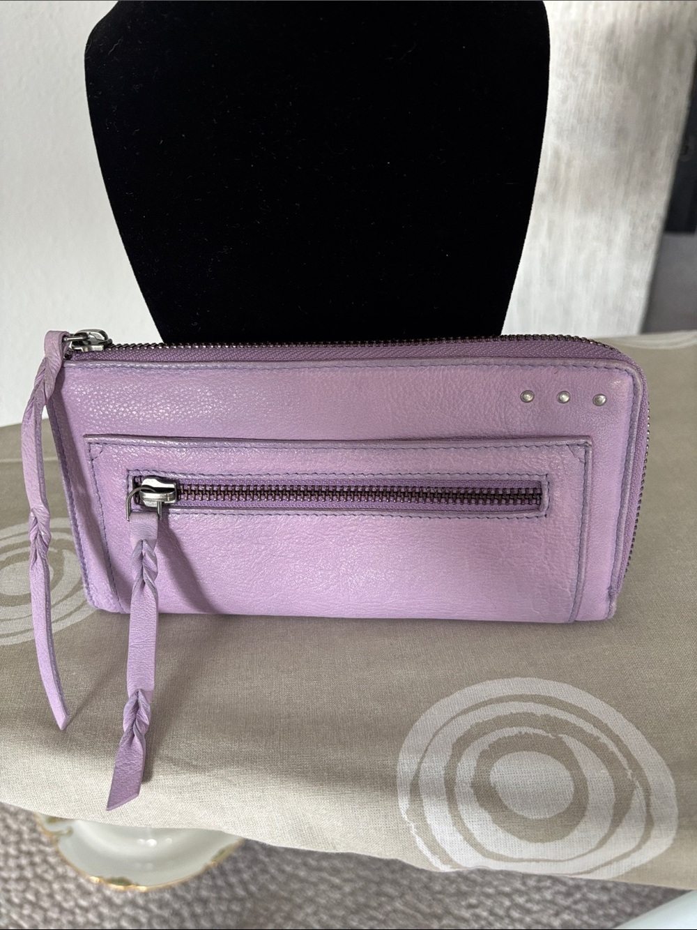 Free People Emerson Zip-Around Leather Wallet
